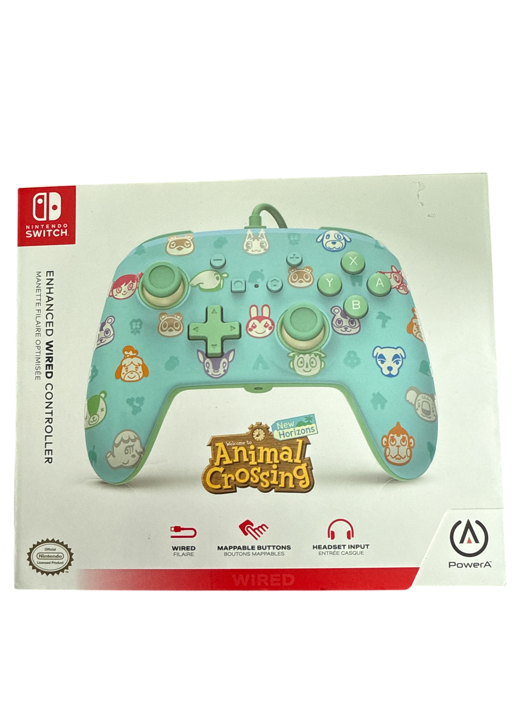 New PowerA Wired Animal Crossing Nintendo Switch Controller - Own4Less